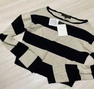 가격 인하 MERCURYDUO 스트라이프 긴팔 니트