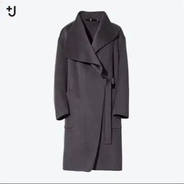 유니클로 +J 질 샌더 캐시미어 블렌드 노카라 코트 M 새상품급