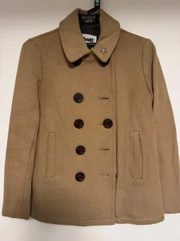 Schott 베이지 피 코트 S