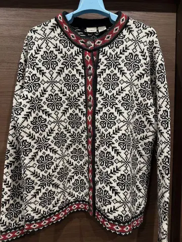 LL Bean 빈티지 노르딕 울 가디건