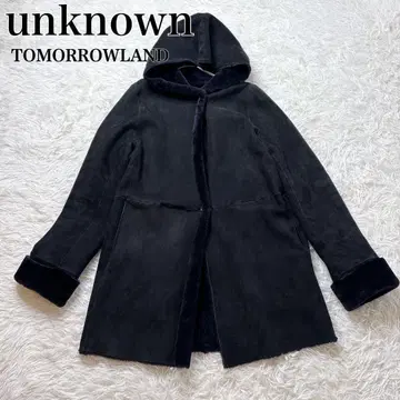투모로우랜드 별주 무스탕 코트 리얼 양가죽 후드