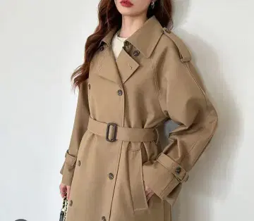 미개봉 미사용 COCOMOMO 트렌치코트 카멜 컬러 벨트 포함