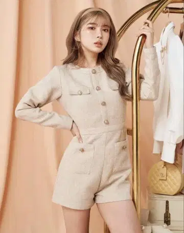 Darich 믹스 컬러 콤비네존