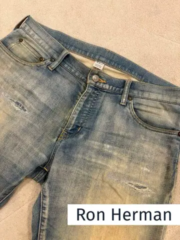 론 헤르만 맨투맨 데미지 데님 팬츠