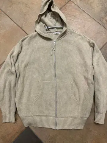 ZARA 니트 집업 후드티