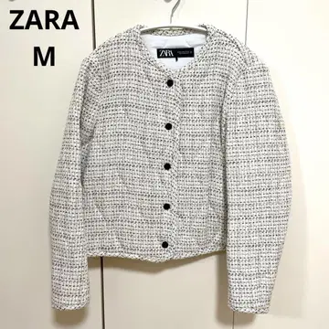 ZARA 노카라 자켓 M 화이트 계열