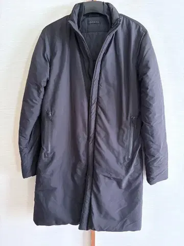 theory 블랙 충전솜 롱 코트, 자켓