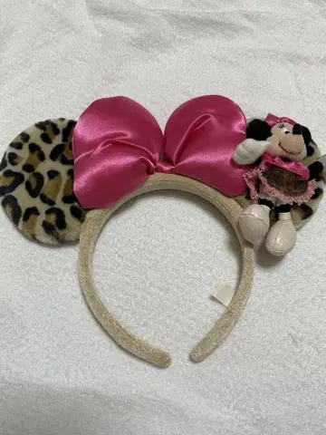 디즈니 미니 머리띠 레오파드 무늬