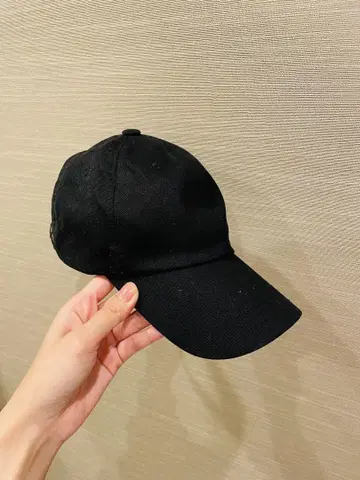 블랙 코튼 야구 모자