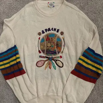 까스텔바작 빈티지 자수 니트 스웨터 90s