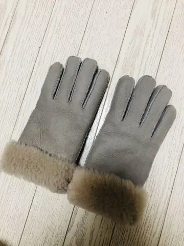 FREAK'S STORE 리얼 무스탕 장갑 그레이