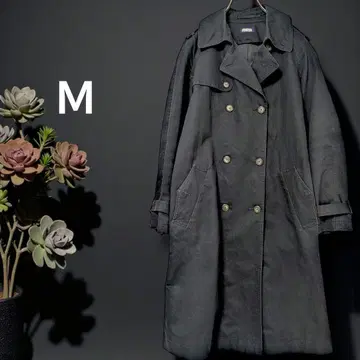 저널 스탠다드 코튼 린넨 트렌치코트 블랙 M