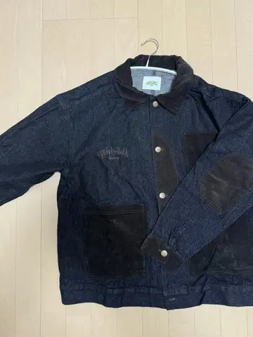 WidgeBoy corduroy patch denim jacket