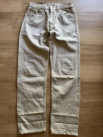 구제 vintage Levi's 501 베이지 컬러 데님