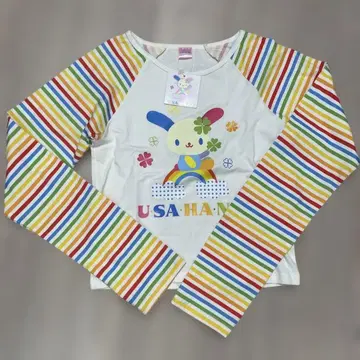 우사하나 스핀스 롱T 긴팔T셔츠 레인보우 산리오 Sanrio