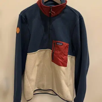 patagonia 풀오버 M 네이비/크림/레드