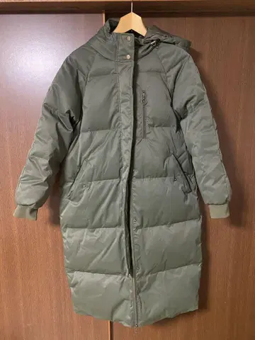 GAP 롱 다운 자켓 올리브 그린
