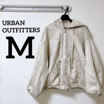 [ M ] URBAN OUTFITTERS 플리스 후드티 베이지 화이트