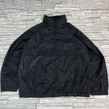 90s Crrentseen 나일론 자켓 빈티지 블랙 무지