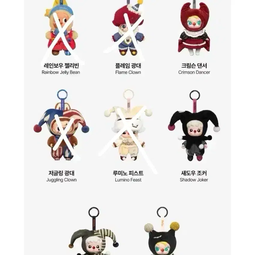 キーホルダー・アクリルキーホルダー Why so Serious Crimson Dancer String Pop Mart Why So Serious Series Doll Keyring Crimson Dancer