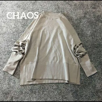 Chaos(카오스) 18G 울 스무스 풀오버 그레이지 그레이