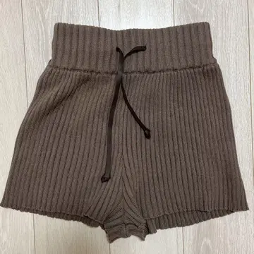 MURUA 리브 편직 브라운 숏팬츠 F 사이즈