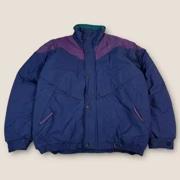 80s 90s 필드앤스트림 패딩 자켓 네이비 퍼플