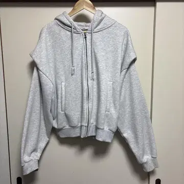 ZARA 크롭 지퍼 후드티