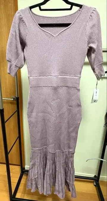 미사용 새상품 하트넥 머메이드 원피스