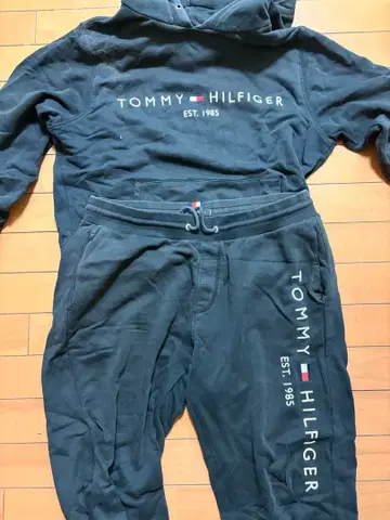 TOMMY HILFIGER 다크 블루 스웨트 팬츠