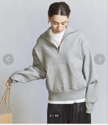뷰티앤유스 하프 지퍼 풀오버