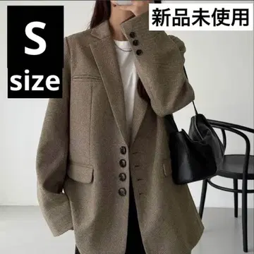 브라운 테일러드 자켓 callautia 택 포함