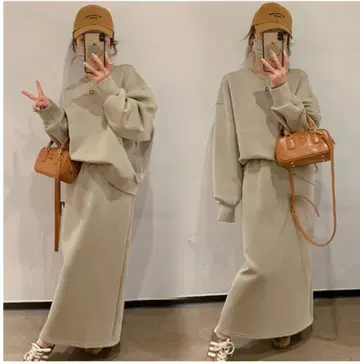 맨투맨 얇은 소재 속기모 셋업 새상품 택 없음