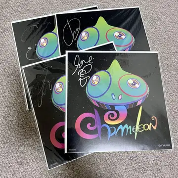 SEKAI NO OWARI Chameleon 메가재킷 친필 사인 4장