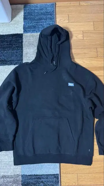 HUF 블랙 후드티 XL