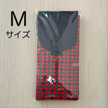 새상품 파밀리아 에코백 빨간색 체크 M