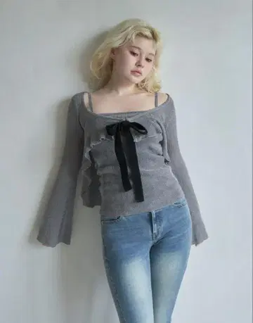 Emma knit flare cardigan set ANDMARY