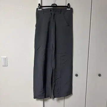 EMPORIO armani 그레이 와이드 슬랙스