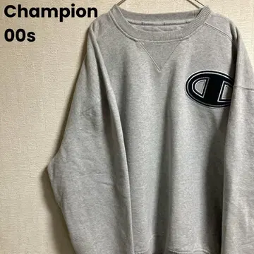00s Champion 앞V 맨투맨 자수 패치 빅 로고