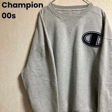 00s Champion 앞V 맨투맨 자수 패치 빅 로고