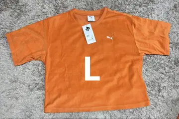 미사용 새상품 PUMA 오렌지 반팔 T셔츠 L