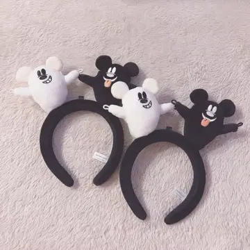 미키 유령 마스코트 봉제 인형 할로윈 머리띠 페어