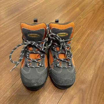 mont-bell 등산화 오렌지/그레이 20cm GORE TEX