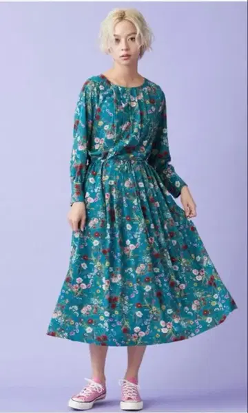 TRUNO by NOISE MAKER 보타니컬 플라워 맥시 원피스