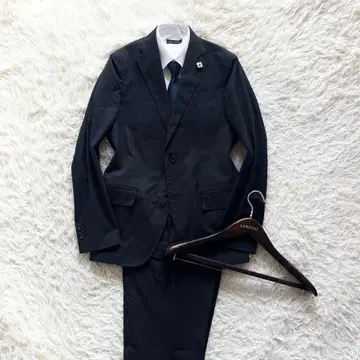 [ 새상품급 ] LARDINI 네이비 코튼 나일론 수트 사이즈 46