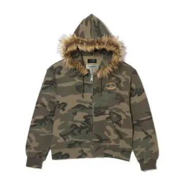 afb FUR ZIPHOODIE 퍼 후디 지퍼 후드티 카모 카모플라쥬