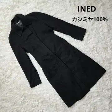 이네드 롱 코트 캐시미어 100% [ 9 ] 블랙