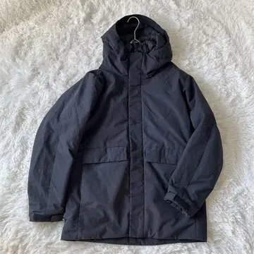 새상품급 UNIQLO 하이브리드 다운 후드티 아우터 블랙 S 무지