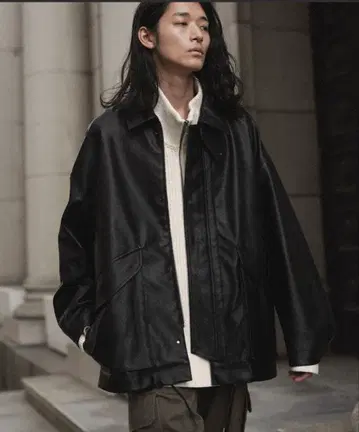 ARTIFICIAL GRAIN MILITARY BLOUSON