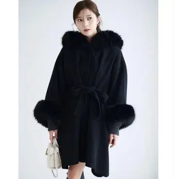 CELFORD 셀포드 판초 코트 블랙